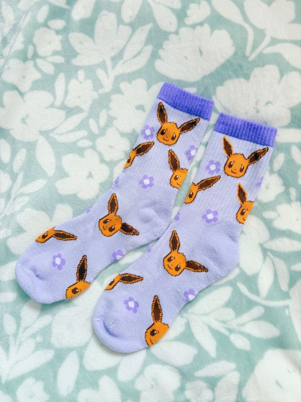 Pokémon Purple Eevee Crew Socks 💜✨